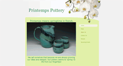 Desktop Screenshot of printempspottery.com