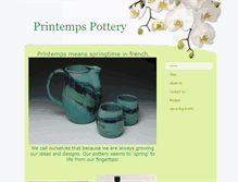 Tablet Screenshot of printempspottery.com